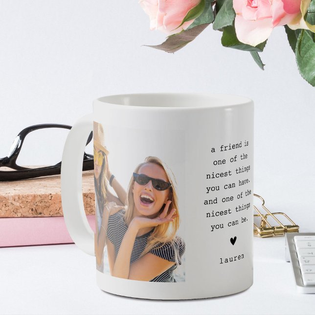 A Friend' Nicest thing to Be! Besties 2 Photo Coffee Mug (Creator Uploaded)