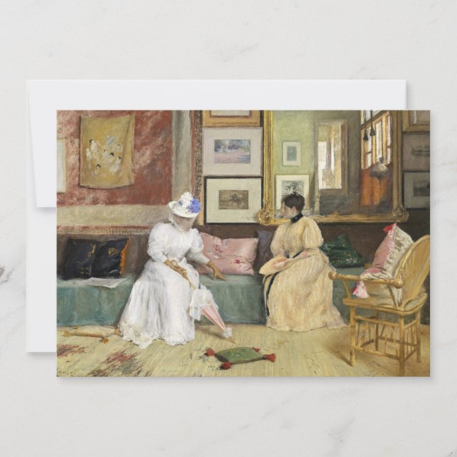 A Friendly Call | William Merritt Chase (Front)