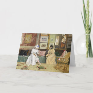 A Friendly Call   William Merritt Chase Card