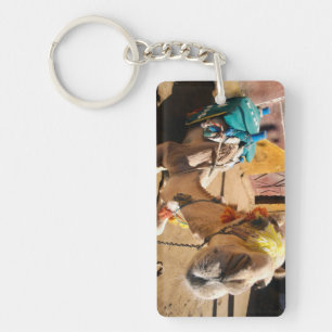 A friendly camel awaits its next rider, Cairo, Key Ring