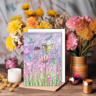 A Friendly Encounter Fairy Greeting Card