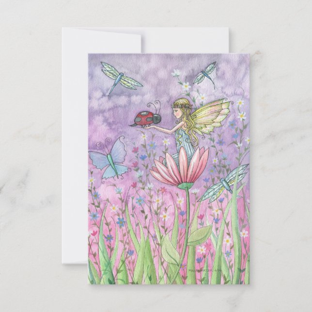 A Friendly Encounter Fairy Postcard (Front)