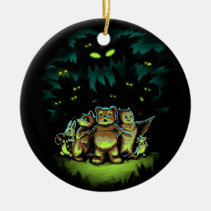 A Frightening Forest Ceramic Ornament
