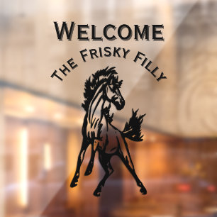 A Frisky Horse Two Text Areas Add Name Welcome