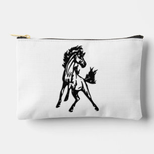 A Frisky Jumping Horse in the Wild Accessory Pouch