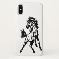 A Frisky Jumping Horse in the Wild