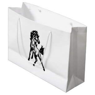 A Frisky Jumping Horse in the Wild Large Gift Bag
