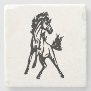 A Frisky Jumping Horse in the Wild Stone Coaster