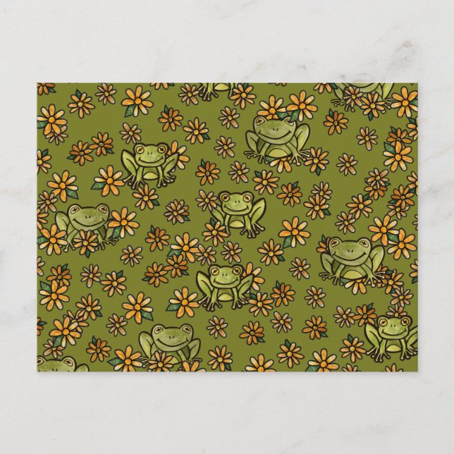 A Froggy Smile                                     Postcard (Front)