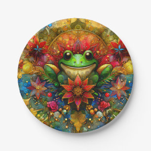 A FROG'S CHRISTMAS ~ Cute ~ Paper Plate