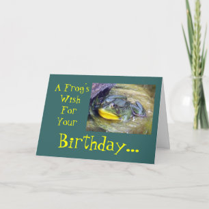 A Frog'sWishForYour Birthday... Card