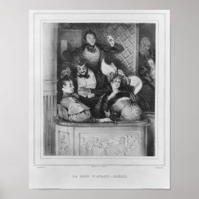 A front theatre box, engraved by Julien Poster (Front)