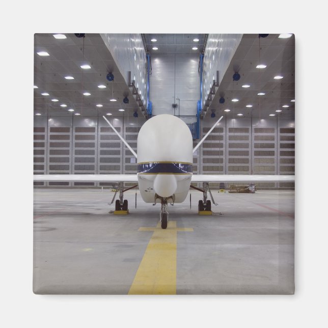 A front view of a Global Hawk unmanned aircraft Magnet (Front)