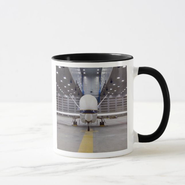 A front view of a Global Hawk unmanned aircraft Mug (Right)
