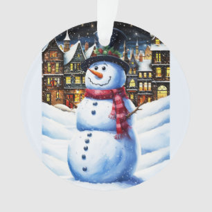 A FROSTY CHRISTMAS EVE ORNAMENT