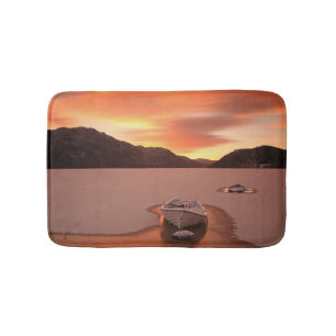 A Frozen Loch Ruthven, Uk Bath Mat