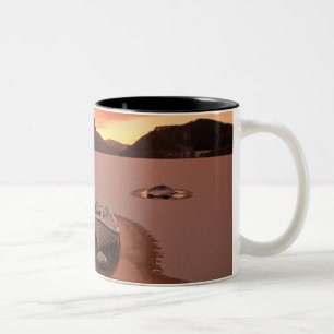 A Frozen Loch Ruthven, Uk Two-Tone Coffee Mug