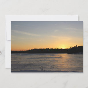 A Frozen Sunset Invitation