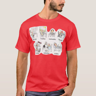 A fruit fly for each day of the week T-Shirt