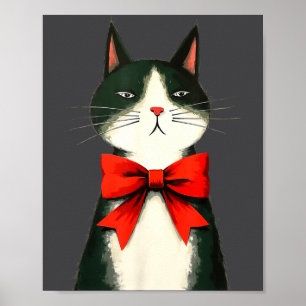 A Frumpy Holiday Cat Fun Design  Poster