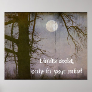 A Full Moon Quote Typography Poster