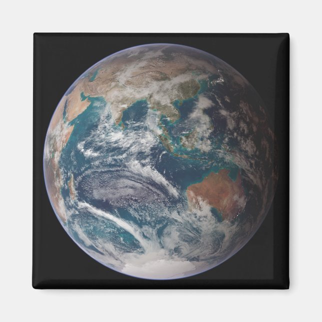 A full view of Earth showing global data Magnet (Front)