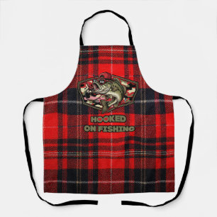 A fun and bold illustration of a cool bass apron