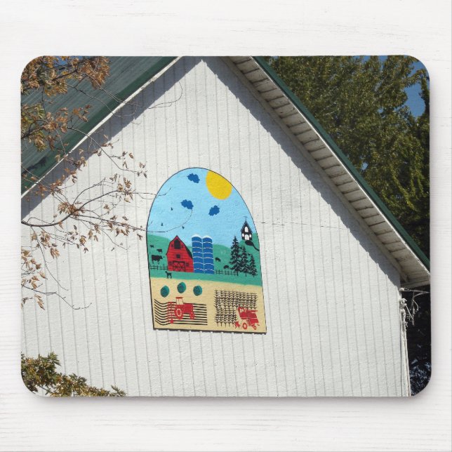 A Fun Barn Quilt Mouse Pad (Front)