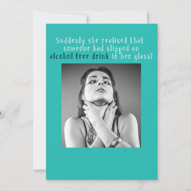 A fun birthday card for a party girl (Front)