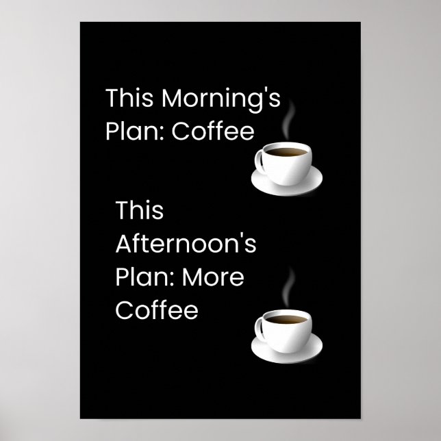 A Fun Coffee Plan Poster (Front)