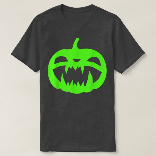 A Fun Unique Scary Pumpkin Halloween Tee ForAnd Ad (Design Front)