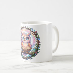 A Funky Celestial Owl Scholar Mug! Coffee Mug