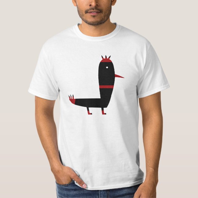 A Funny Bird Doing Something Funny At A Fun Party T-Shirt (Front)