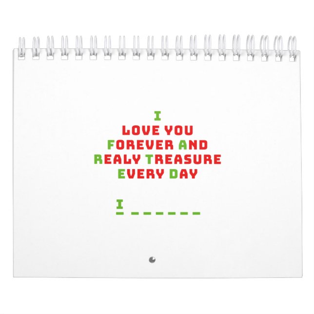 A funny hidden message calendar (Cover)