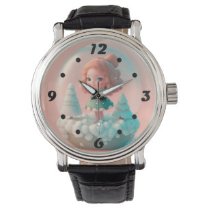 A funny little doll on a cloud watch