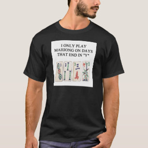 a funny mahjong design T-Shirt