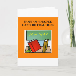 a funny math joke card