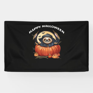 A funny sloth celebrating Halloween Essential T-Sh Banner