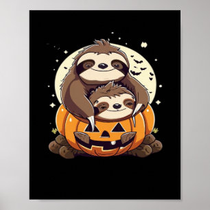 A funny sloth celebrating Halloween Essential T-Sh Poster