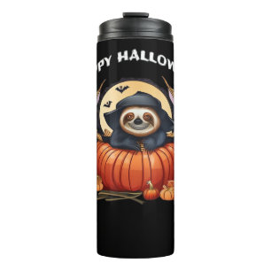A funny sloth celebrating Halloween Essential T-Sh Thermal Tumbler