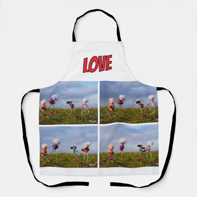 A furry comic about love. apron (Front)
