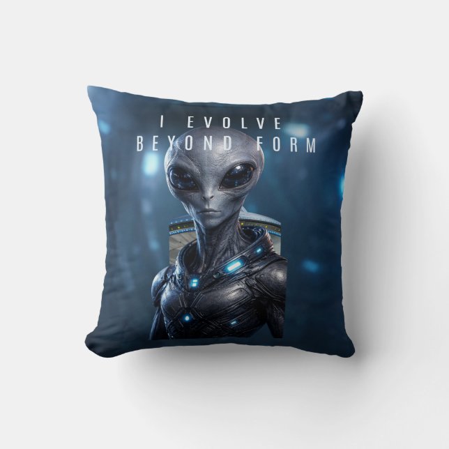 A futuristic pillow design expressing growth (Front)