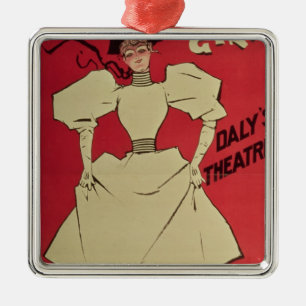 A Gaiety Girl at the Daly's Theatre Metal Ornament