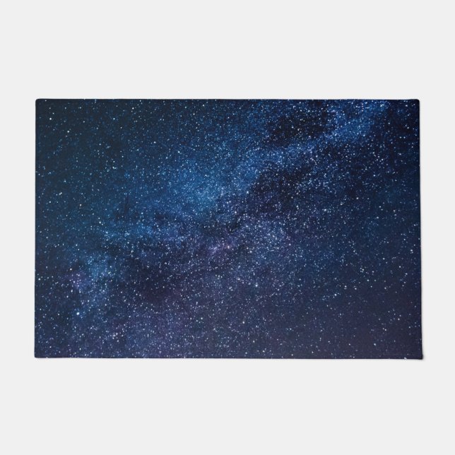 A galaxy of stars in the night Cute Doormat (Front)