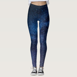 A galaxy of stars in the night Cute    Leggings