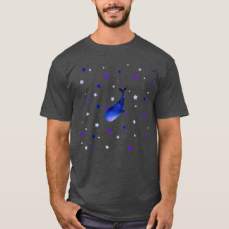 A galaxy whale floating in stars T-Shirt