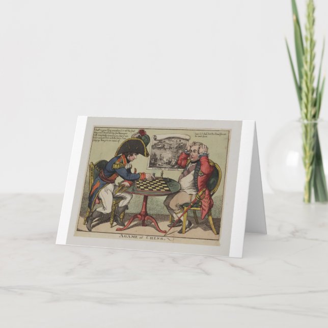 A Game at Chess Card (Front)