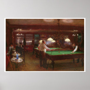 A Game of Billiards Poster