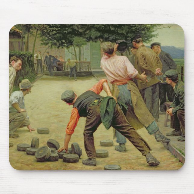 A Game of Bourles in Flanders, 1911 Mouse Pad (Front)