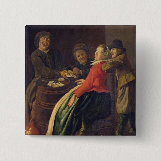 A Game of Cards 15 Cm Square Badge (Front)